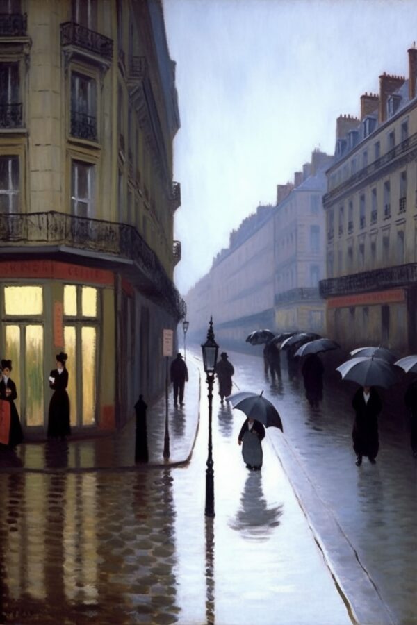 Inspired By Paris Night Rainy Day